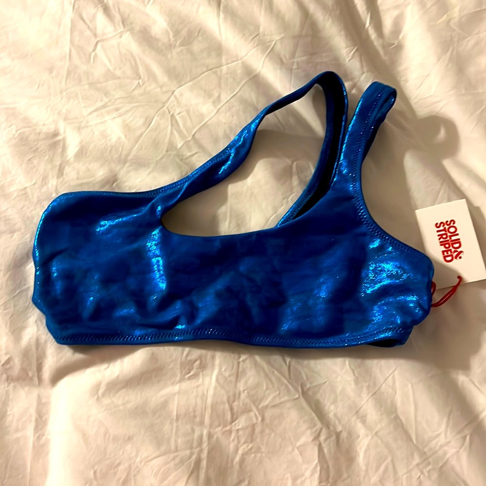 Solid & striped top size medium